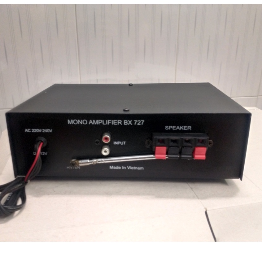 Ampli mini CaliFlower BX727 DC12V, AC220V, USB,FM,SD, có Bluetooth