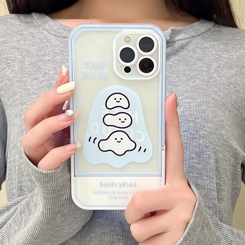Ốp lưng iphone Ốp Điện Thoại Kèm Giá Đỡ Tàng Hình Họa Tiết Hoạt Hình Dễ Thương Cho iphone14pro / 13 11Pro xs 7 / 8 Dinuo case