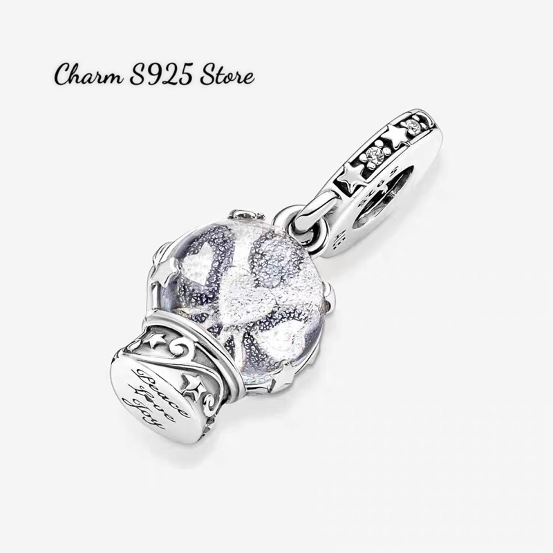 CHARM PAN ALE TREO QUẢ CẦU TUYẾT BẠC S925 CAO CẤP
