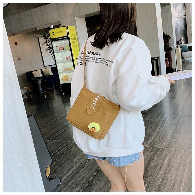Túi Đeo Vai Vải canvas Kiểu Hoạt Hình Nhật Bản Dễ Thương
