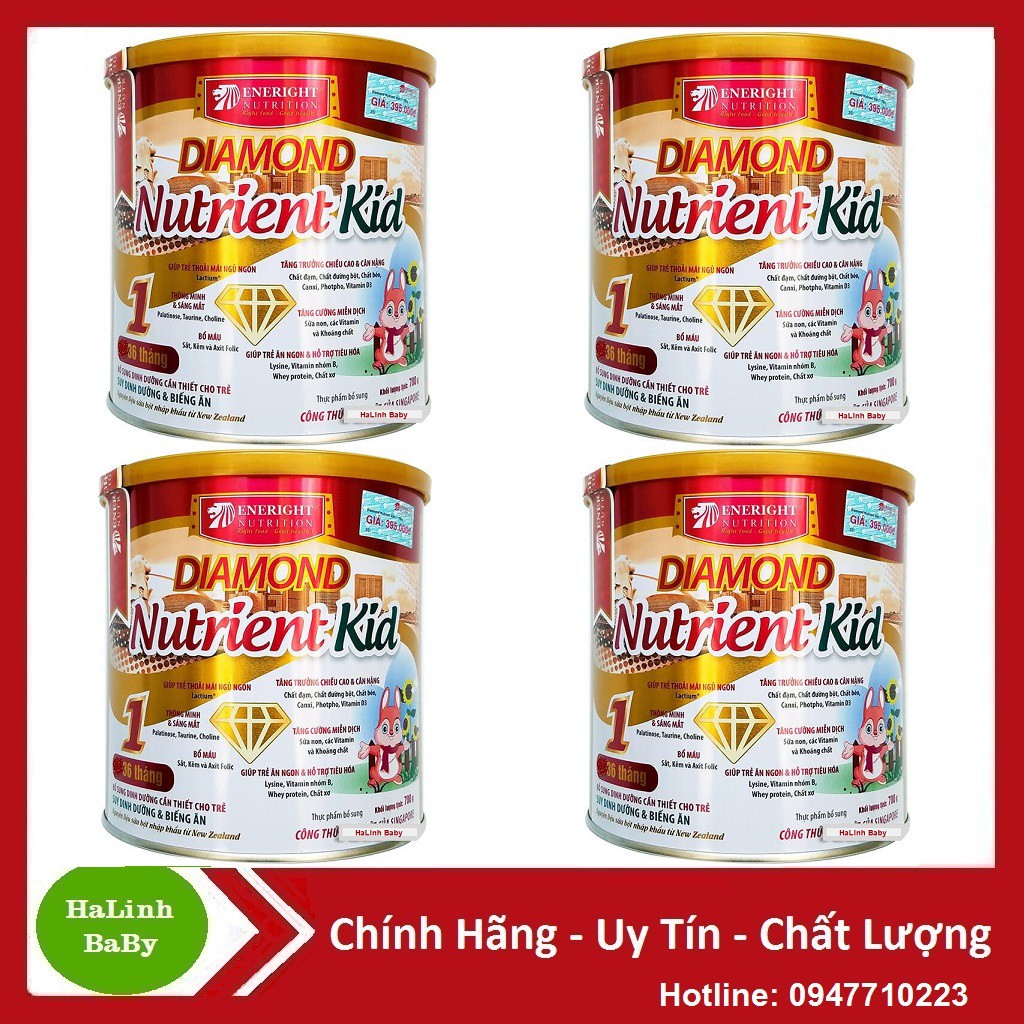 Combo 4 hộp Sữa Diamond Nutrient kid 1, 2 700g ( Date Mới Nhất )