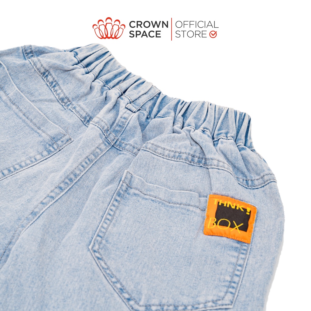 Quần sooc kaki cho bé trai Crown Space CKBS2620811 size 19-33kg rộng rãi, thoáng mát