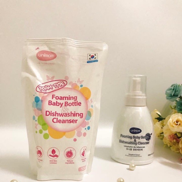 Nước rửa bình sữa unimom (2 túi)