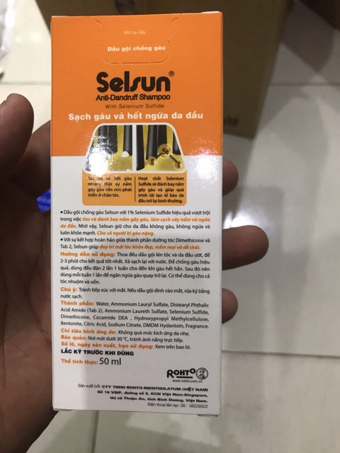 Dầu gội selsun dành cho da đầu ngứa và gàu 50ml or 100ml