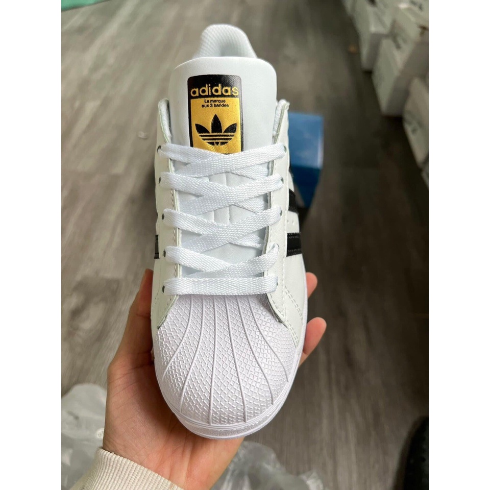 Giày Sneaker Nam Nữ Trắng 𝑨𝒅𝒊𝒅𝒂𝒔 𝑴𝒖̃𝒊 𝑺𝒐̀, Giày Thể Thao Das 𝑺𝒐̀ Đủ Size Nam Nữphun box bill