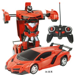 Đồ chơi ô tô biến hình thành người máy dùng sạc điện tiện dụng, xe o to bien hinh thanh robot dung sac