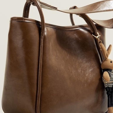 🌸Hàng Order🌸 Túi Xách Muzi&kai Chính Hãng Da Trơn Bóng Khóa Kéo Quai Đeo Da Kèm Móc Gấu Sang Chảnh Nữ Tính 🌸 Quảng Châu