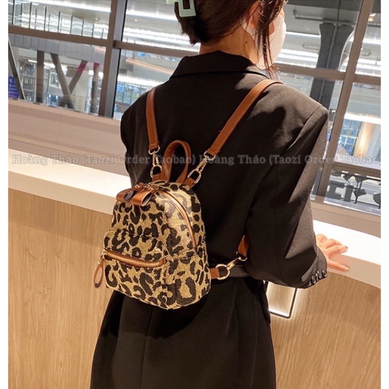 Balo mini thời trang chất liệu da dạ Lolichang_store phong cách Hàn Quốc