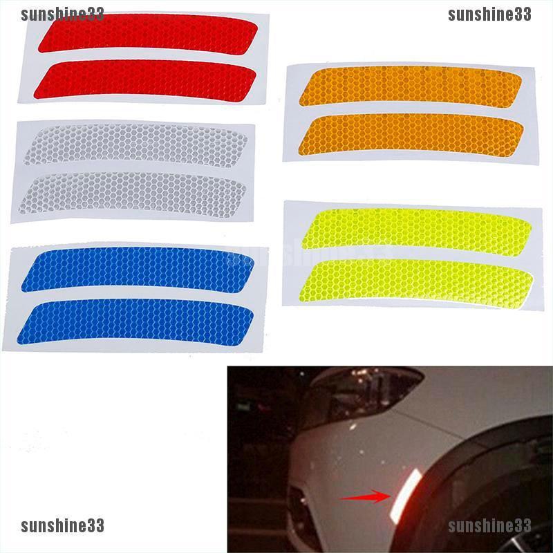 Bộ 2 Miếng Dán Phản Quang Cảnh Báo Cho Cản Sau Xe Hơi