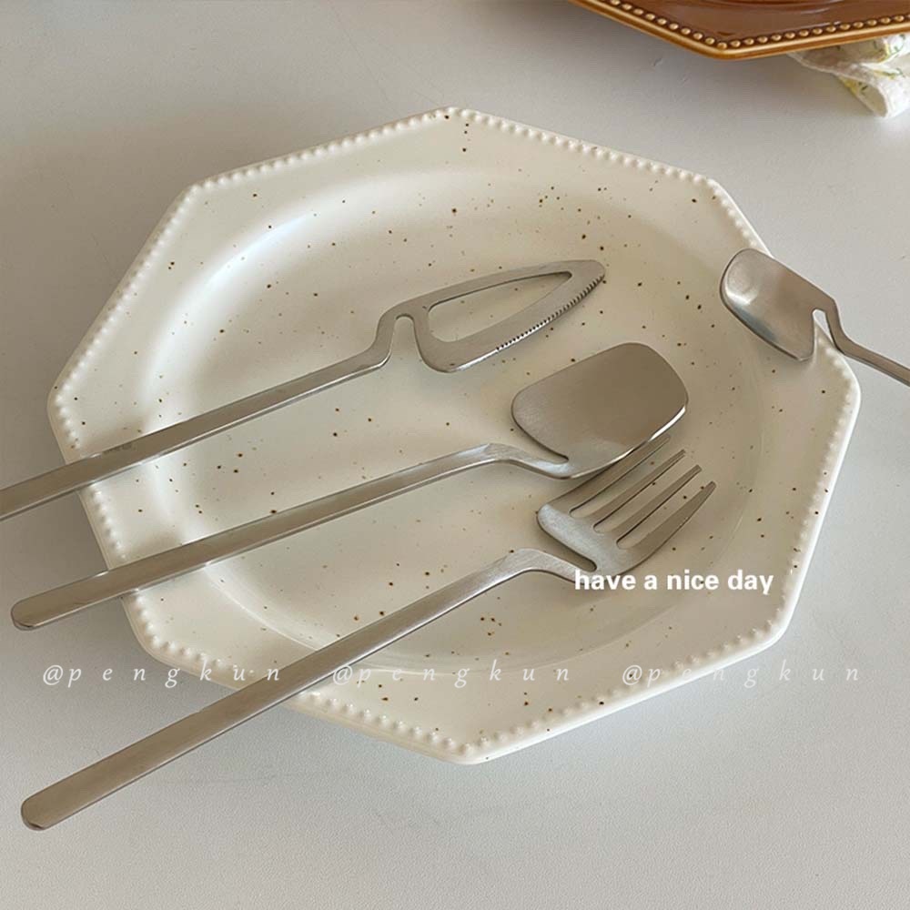 Muỗng Cà Phê Viền Cong Bằng Thép Không Gỉ 304 Phong Cách Nhật Bản