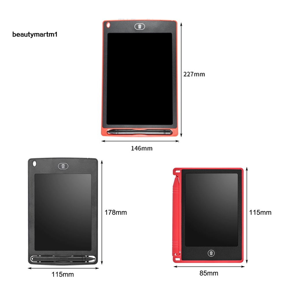 Bảng Vẽ Lcd 4.4 / 6.5 / 8.5 Inch Siêu Nhẹ Dành Cho Trẻ Em