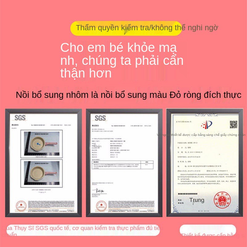 Nồi bổ sung thức ăn cho bé, chiên, luộc và xửng hấp đá y tế đa chức năng nấu cháo trẻ em hầm sữa nhỏ