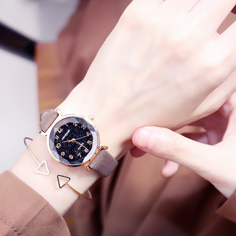 Đồng Hồ Nữ CANDYCAT11 Dây Da Lộn, Mặt Tròn 3D Thời Trang - HÀNG CHÍNH HÃNG | BigBuy360 - bigbuy360.vn