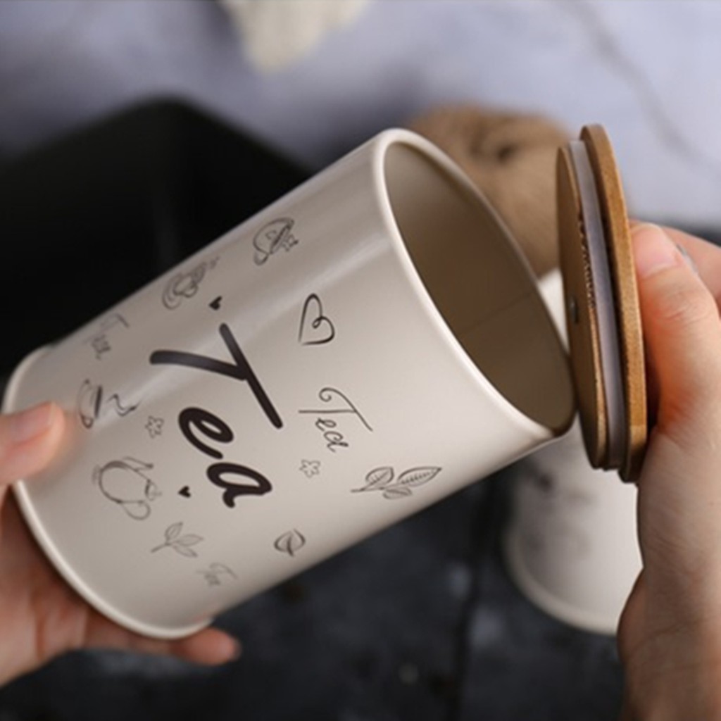 Set 3 hũ đựng trà cà phê đường phong cách Vintage cho nhà bếp | BigBuy360 - bigbuy360.vn