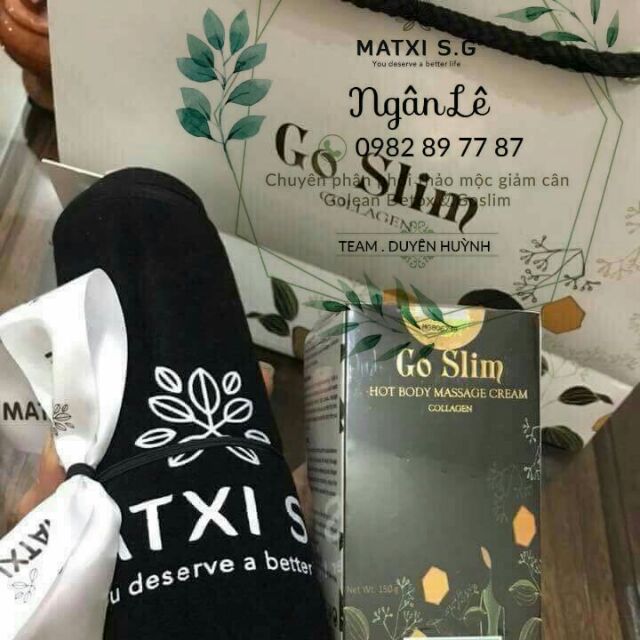 Kem tan mỡ Goslim kèm nịt bụng