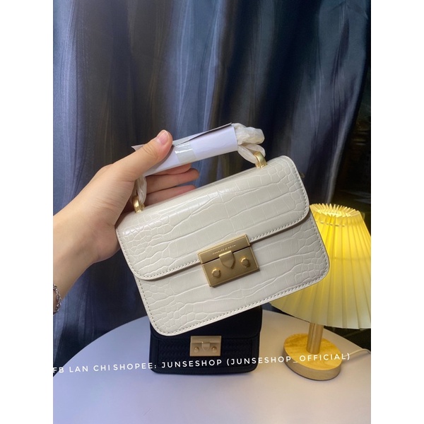 TÚI XÁCH DÂY XÍCH CCC KHOÁ BẤM PUSH LOCK VÂN RẮN FULL BA MÀ