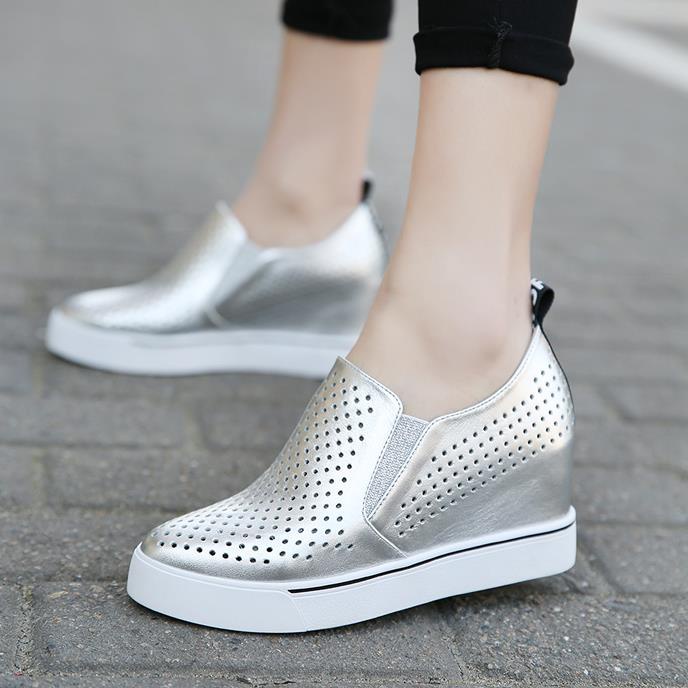 Giày Lười Đế Dày Thoáng Khí Thời Trang Xuân Thu Cho Nữ Size 33~41