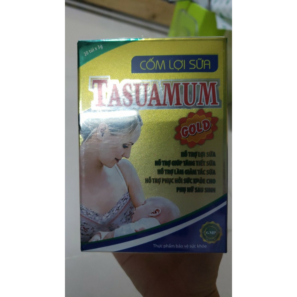 Cốm lợi sữa cho mẹ Tasuamum Gold ⚡Chính Hãng⚡ (20 gói x 3g)