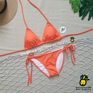 Bikini 2 mảnh sexy màu cam đậm