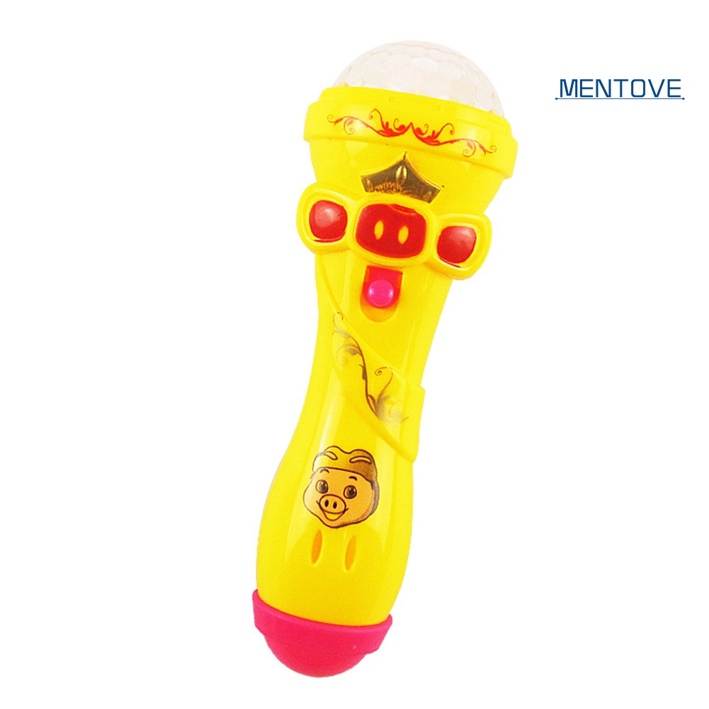 Micro Đồ Chơi Hát Karaoke Có Đèn Cho Bé
