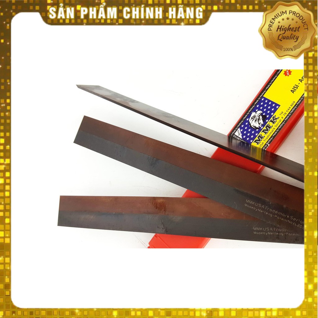 LƯỠI DAO BÀO LIÊN HỢP MMK ĐỎ 510MM* 30* 3 CÓ GHÉP HỢP KIM TỐT CAO CẤP