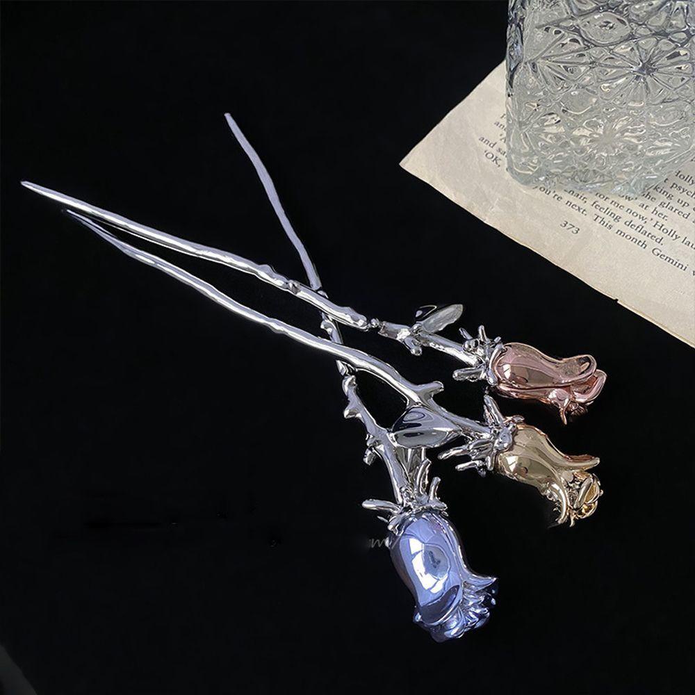 Trâm Cài Tóc Hình Hoa Hồng Phong Cách Nhật Bản Cổ Điển Thanh Lịch Dành Cho Nữ