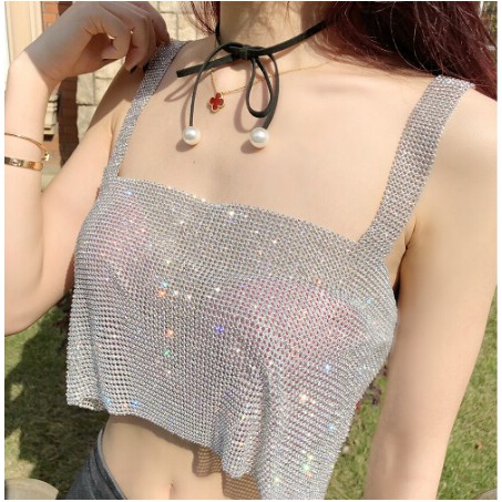 Áo lửng hai dây gợi cảm cho nữ