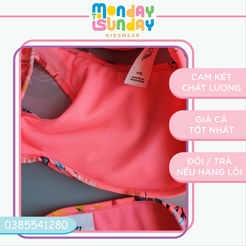 Bộ bơi bé gái hai mảnh hoạ tiết tropical tươi vui hàng VNXK | BigBuy360 - bigbuy360.vn