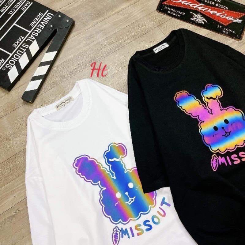 Áo phông gấu miss 7 màu H2D577