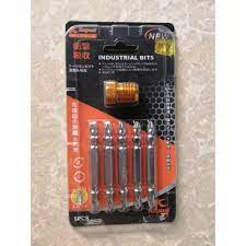 Vỉ 5pc Đầu Bắn Vít Có Gờ - Nam Châm Kapusi - hàng cao cấp