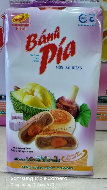 Bánh Pía Khoai Môn - Sầu riêng - Trứng muối (Pia Cake Taro - Durian) | BigBuy360 - bigbuy360.vn