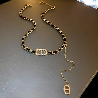 N3-311 Choker đan mặt đá
