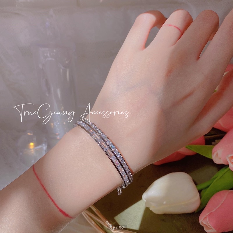 Vòng tay full đá siêu sang