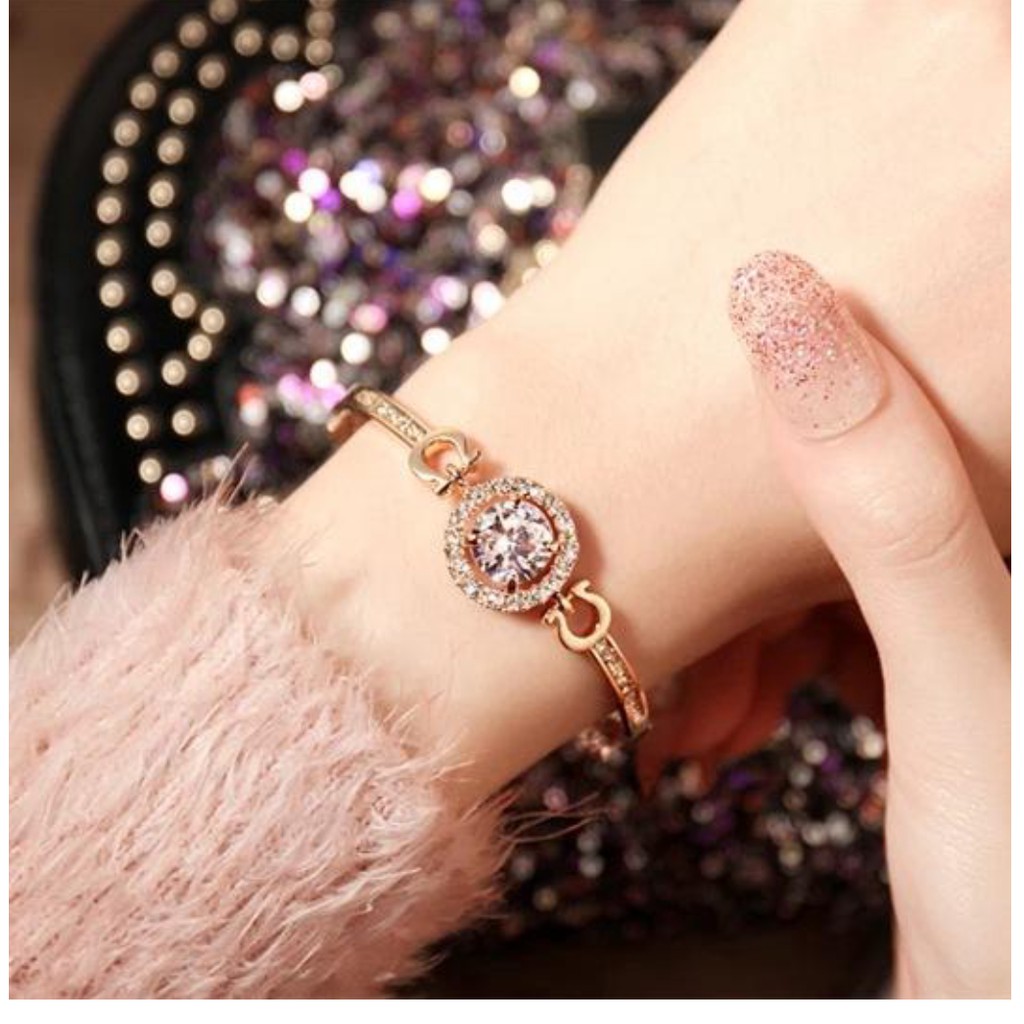 Vòng Tay Nữ Mặt Trời Zircon Sang Trọng Quí Phái VTSUNZIRCON