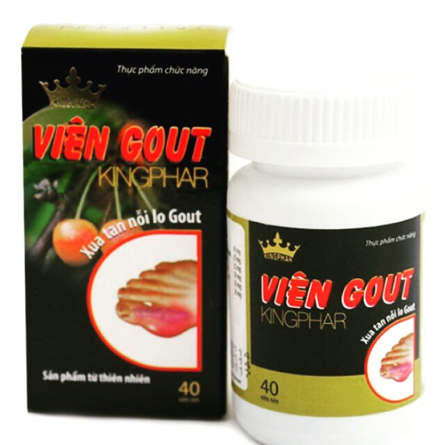 Viên Gout Kingphar (Mẫu mới Urique)_Hỗ trợ người bị bệnh gút, tăng acid uric