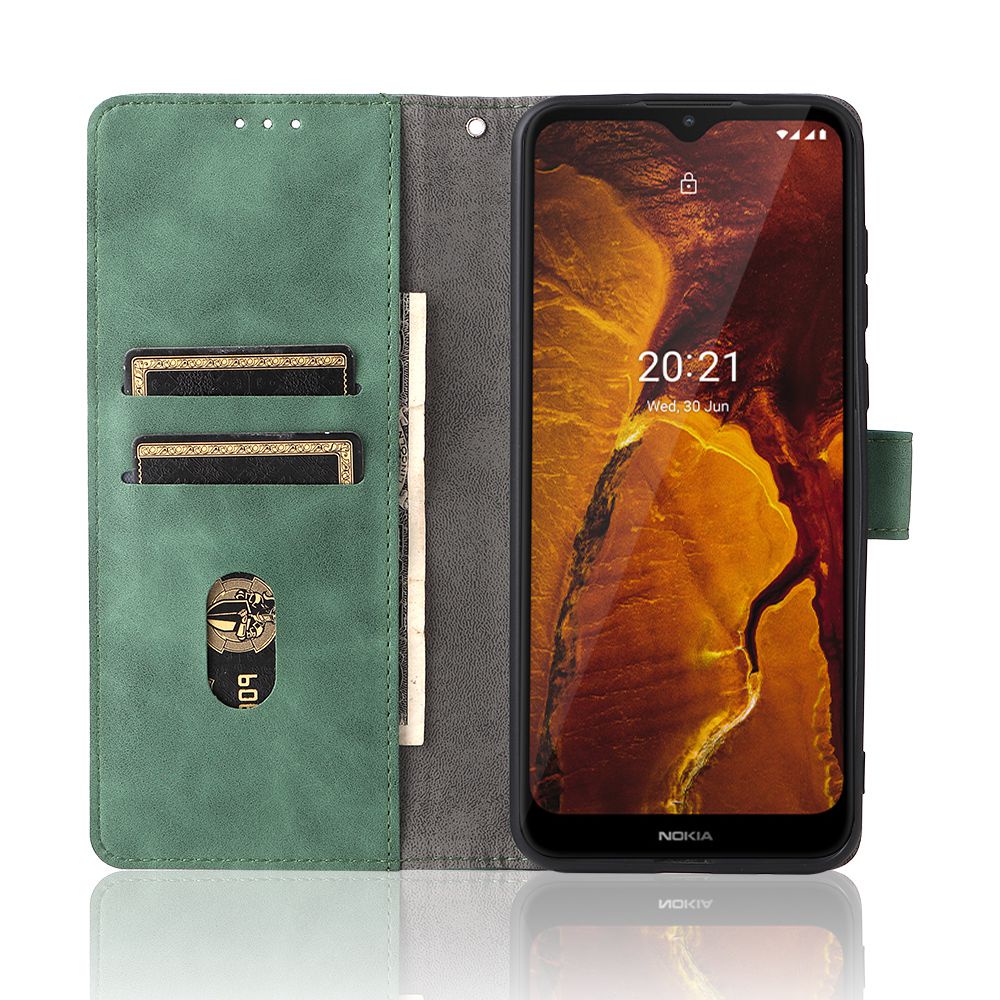 Bao Da Điện Thoại PU Dạng Ví Nắp Lật Khóa Nam Châm Sang Trọng Cho Nokia C30 TPU