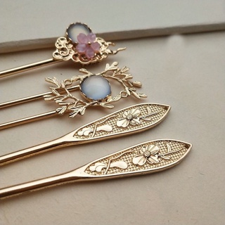 Set trâm cài tóc 4 trâm trang sức đúc