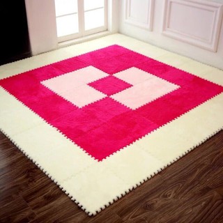 Combo 10 tấm thảm xốp nhung 30x30cm