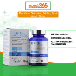 Viên Uống Dầu Cá Hồi Bổ Sung Omega-3 Tăng Cường Sức Khoẻ Careline Fish Oil (Salmon Oil) 100 thumbnail