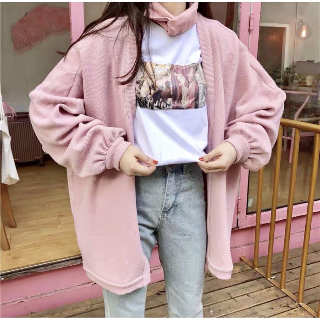 [Mã WASTMAY giảm 15% tối đa 30K đơn 150K] Áo Cardigan TRƠN 2 MÀU Ulzzang Unisex (Mix được 2 Kiểu) 1hitshop | BigBuy360 - bigbuy360.vn