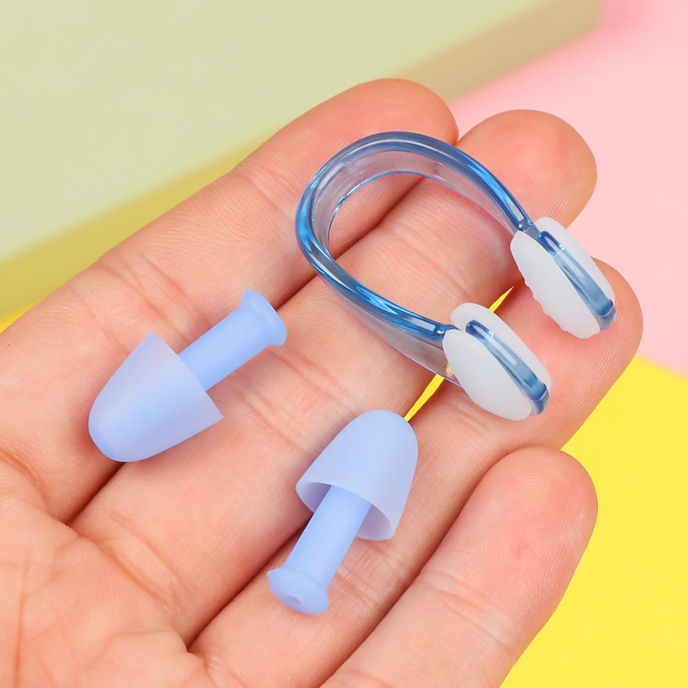 Nút Bịt Tai Bằng Silicon Mềm Chống Thấm Nước Chuyên Dùng Khi Bơi Lội