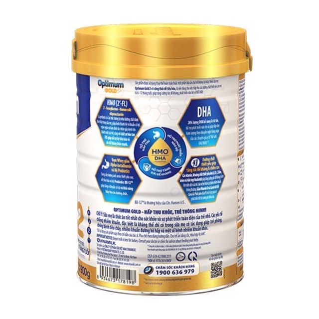 Sữa bột Optimum GOLD 2 800g