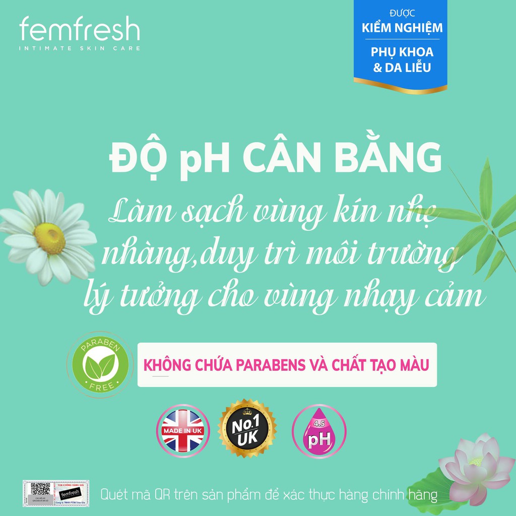 Xịt khử mùi vùng kín Femfresh 125ml