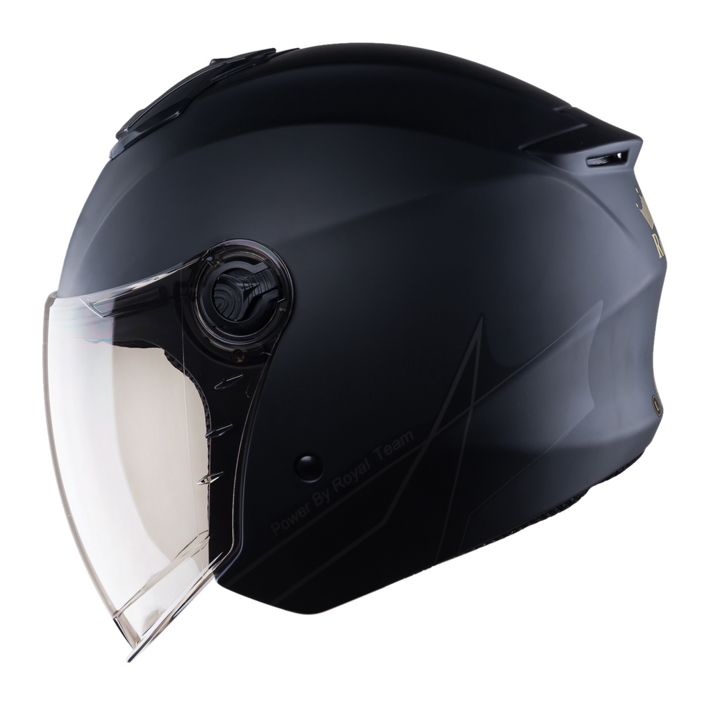 Mũ bảo hiểm 3/4 ROYAL XH01 tem LEOPARD 1 kính chính hãng