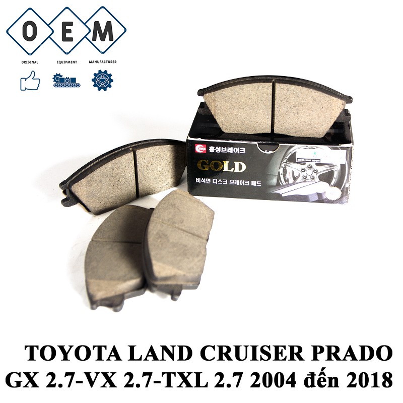 Bố thắng trước TOYOTA LAND CRUISER PRADO GX 2.7 - VX 2.7 - TXL 2.7 2004 đến 2018
