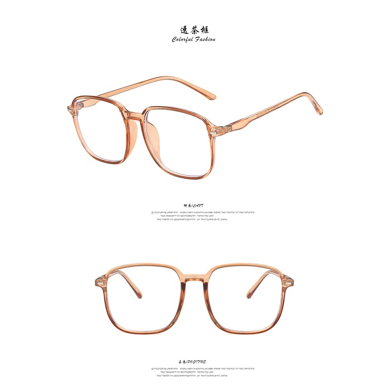 (KIQI-FASHION) COD Mắt Kính Chống Bức Xạ Và Ánh Sáng Xanh Hình Vuông Cổ Điển Dành Cho Nam Và Nữ