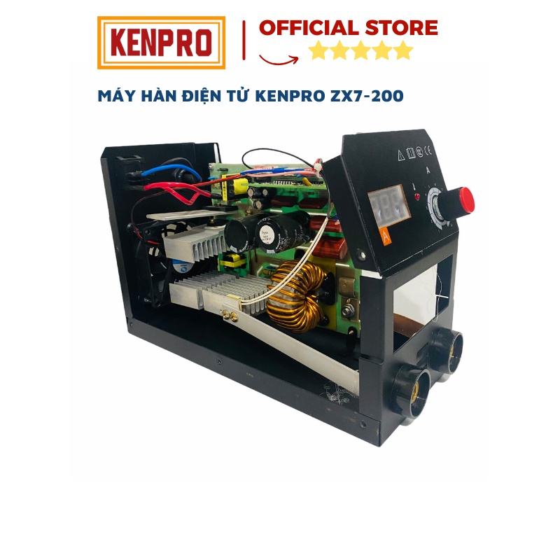 Máy Hàn Điện Tử Kenpro ZX7-200 Hàn Đến Que 3.2mm Hàn Liên Tục Que 2.5mm Bảo Hành 12 Tháng