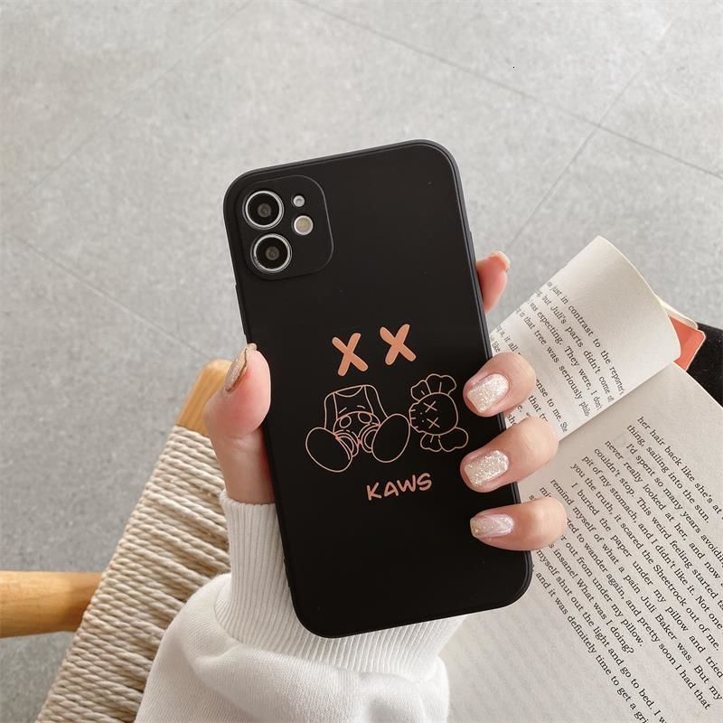 Ốp điện thoại silicone cao su mềm in hình dễ thương thích hợp cho IPhone 12promax 7 8Plus SE X XS XR 12 11 11promax