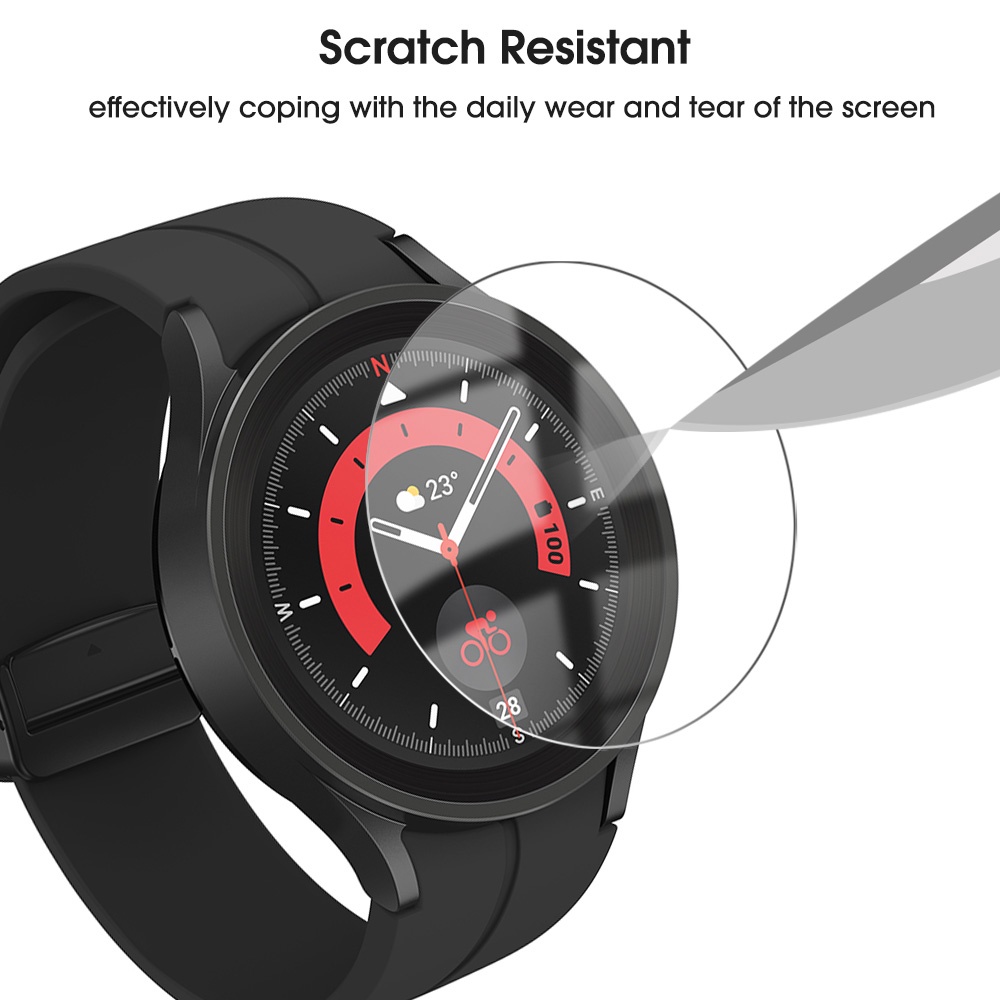 1 Kính Cường Lực HD Bảo Vệ Toàn Màn Hình Chống Trầy Cho Samsung Galaxy Watch 5 Pro