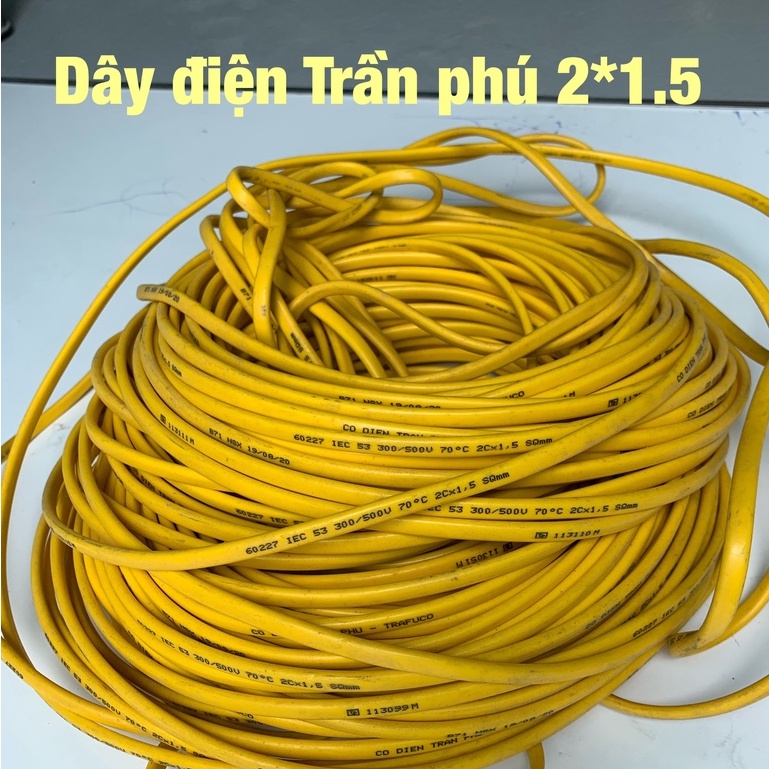 | THANH LÝ| Dây điện Trần Phú chính hãng lõi đồng - Dây điện 3 lõi cứng - Tùy chọn phân loại ( Bán 1 mét )